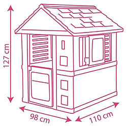 Acheter Smoby - Corolle - Maison enfant - 110 x 98 x 127cm - Fenetres coulissantes - Traitement anti-UV - Rose - Fabriqué en France