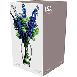 LSA International Vase à Grand Bouquet de Fleurs, Transparent, 35 cm de Haut pas cher