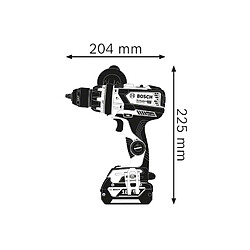 Acheter Perceusevisseuse à percussion sansfil Bosch GSB 18V110 C 18 V 2 batteries Procore 55 Ah chargeur