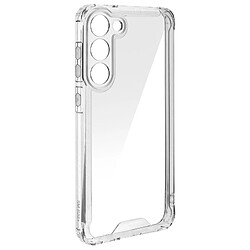 Avizar Coque pour Samsung Galaxy S23 Dos Rigide Coins Bumper Antichoc Transparent