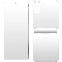 Avizar Film Protection pour Oppo Find N2 Flip Avant Arrière Souple Silicone Transparent