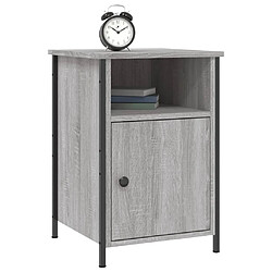 Avis Maison Chic Table de chevet, Table de Nuit pour chambre salon sonoma gris 40x42x60 cm bois d'ingénierie