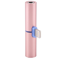 Acheter Wewoo Adaptateur or rose pour iPhone 7 & 7 Plus & 6s & 6s Plus & 6 & 6 Plus & SE & 5S & 5, iPad, iPod Lightning Mâle à Jack 3,5 mm Femelle Écouteur Audio