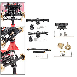 Avis En Alliage d'aluminium avant et Arrière Essieu Logement Set avec Kit de Direction Accessoires pour 1/24 Axial SCX24 RC Crawler Voiture Mises À Jour