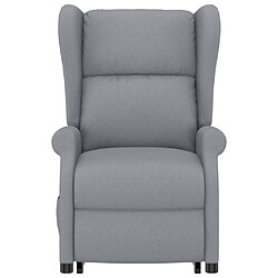 Avis vidaXL Fauteuil Gris clair Tissu