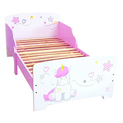 Fun House Licorne lit 140x70 cm avec lattes pour enfant