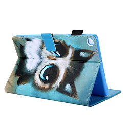 Acheter Etui en PU impression de modèle avec porte-carte hibou pour votre Samsung Galaxy Tab A 10.1 (2019) T510 T515