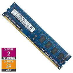 Barrette Mémoire 2Go RAM DDR3 Hynix HMT325U6EFR8C-PB DIMM PC3-12800U - Reconditionné