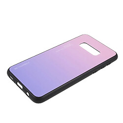 Coque en TPU verre de couleur dégradé rose-mauve pour votre Samsung Galaxy S10e