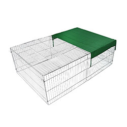 Helloshop26 Parc enclos pour petits animaux domestiques 122 cm protection solaire 16_0002228