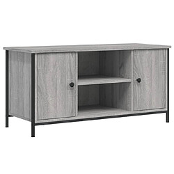 vidaXL Meuble TV Sonoma gris 100x40x50 cm Bois d'ingénierie