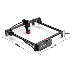 Avis Graveur laser Mecpow X3, puissance laser 5 W, mise au point fixe, précision 0,01 mm, 410 x 400 mm