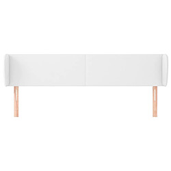 Avis Maison Chic Tête de lit scandinave avec oreilles,meuble de chambre Blanc 163x23x78/88 cm Similicuir -MN92724