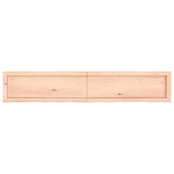 Acheter vidaXL Étagère murale 160x30x(2-6) cm bois de chêne massif non traité