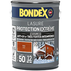 Lasure pour bois protection extreme 12 ans teck 5L Bondex