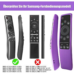 SANAG Lot De 2 Coques De Protection En Silicone Pour Telecommande Samsung Bn59-01242A, Bn59-01259E, Bn59-01312A(Violet+Rose)