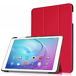 Avis Protecteur De Couverture De Support Intelligent Pour Huawei MediaPad M5 Lite 8.0 Rouge