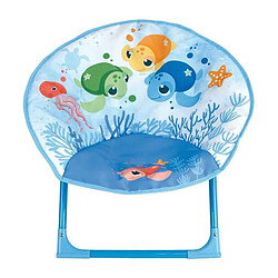 Fun house ma petite carapace siege lune pliable tortues aquatiques pour enfant h.47 x l.54 x p.42 cm