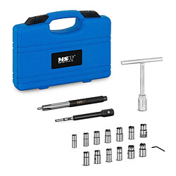 Helloshop26 Coffret de rectification et de nettoyage de siège d'injecteur auto voiture 17 pièces 14_0001089