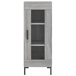 Acheter vidaXL Buffet Sonoma gris 34,5x34x90 cm Bois d'ingénierie