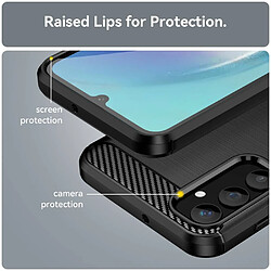 Avis Htdmobiles Coque pour Samsung Galaxy A24 4G / A25 4G / 5G - housse etui silicone gel carbone + film ecran - NOIR