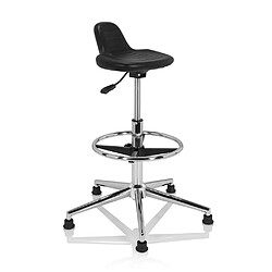 Siège technique / Tabouret technique TOP WORK 03 I mousse PU noir hjh OFFICE pas cher