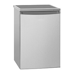 Réfrigérateur avec petit congélateur 120L inox Bomann KS 2184.1 inox