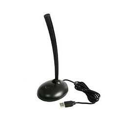 Yonis Microphone pour PC Microphone Pour Pc Portable Tablette Prise USB 2.0 Filaire Avec Support Noir YONIS