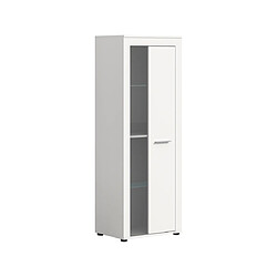 Bestmobilier Stafford - vitrine - blanc - 60x159 cm