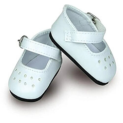 Petitcollin chaussures pour poupAe, Blanc, 40cm