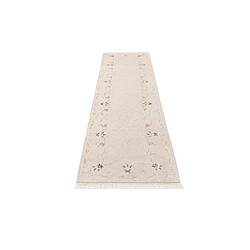 Avis Vidal Tapis de couloir en laine 297x79 gris Darya