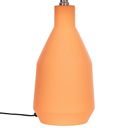 Beliani Lampe à poser en céramique orange LAMBRE pas cher