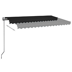 Avis Maison Chic Auvent automatique | Store banne extérieur | Marquise et capteur de vent LED 450x350 cm Anthracite -MN56109