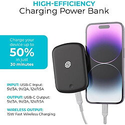 Acheter SANAG Batterie Externe Magnétique Sans Fil 10000Mah, Power Bank Usb-C 20W Pd Charge Rapide, Chargeur Portable Led Compatible Magsafe Iphone 15/14/13/12 Pro Plus Android