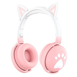 Yonis Casque Audio Oreilles De Chat Bluetooth