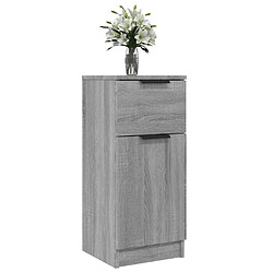 Acheter vidaXL Buffet Sonoma gris 30x30x70 cm Bois d'ingénierie