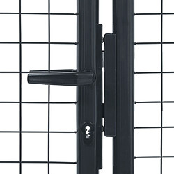 Avis vidaXL Portail de jardin - Gris anthracite