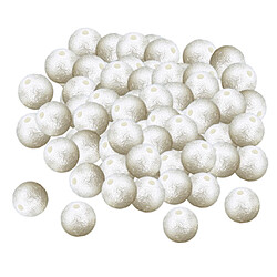 100pcs Perles d'Imitation pour Bricolage Fabrication de Bijoux de Breloque Ornement de Coiffure de Vêtement Mariage Noël