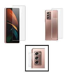 PHONECARE Kit Film Hydrogel Full Coque Arrière + Avant + Film Caméra Arrière pour Samsung Galaxy Z Fold2 5G