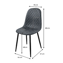 Acheter ML-Design Lot de 8 chaises de salle à manger Chaise de salon Chaise de cuisine Chaise remb