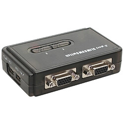 KVM Commutateur, InLine®, 2 x, USB, avec Audio