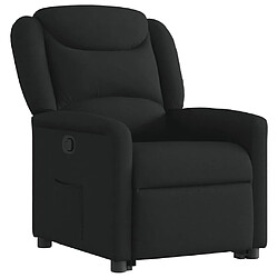 Avis vidaXL Fauteuil inclinable noir tissu