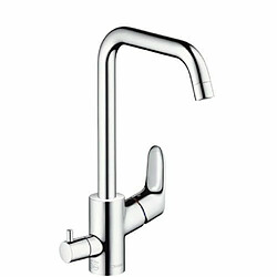 Hansgrohe 31823000 7848643 Focus Mitigeur d'évier à levier simple avec écoulement orientable Chromé