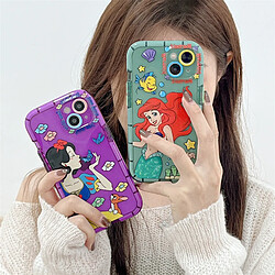 GUPBOO Étui pour iPhone13 sirène princesse fille coque de téléphone dessin animé fille en silicone