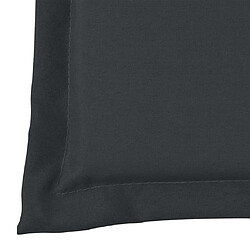 Decoshop26 Coussin de banc de jardin Anthracite 180 x 50 x 3 cm DEC021553 pas cher