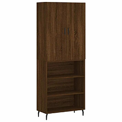 Maison Chic Buffet,Meuble de Rangement,commode pour salon,Cuisine Chêne marron 69,5x34x180 cm Bois d'ingénierie -MN43405