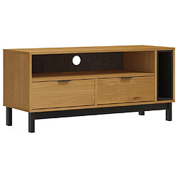 Maison Chic Meuble TV scandinave - Banc TV pour salon FLAM 110x40x50 cm bois massif de pin -MN60981