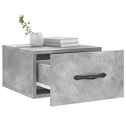 Acheter Maison Chic Lot de 2 Tables de chevet,Table de nuit,Table d'appoint pour salon murales gris béton 35x35x20 cm -MN24438