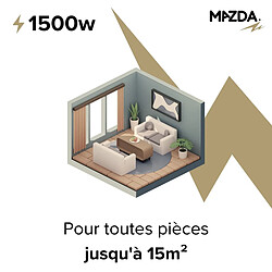 Acheter Chauffage pierre naturelle inertie sèche - 1500W - incurvé - Mazda