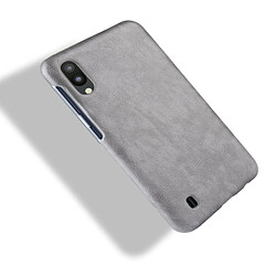 Acheter Wewoo Coque antichoc Litchi Texture PC + PU pour Galaxy M10 (Gris)